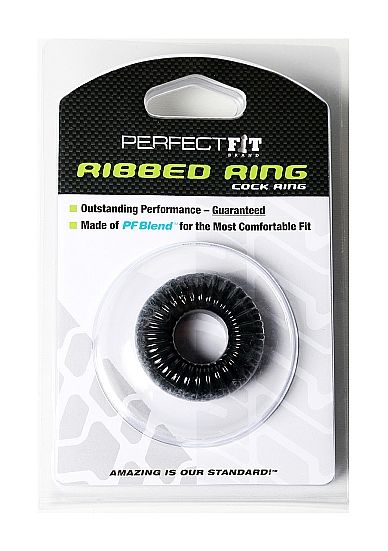 PERFECT FIT RIBBED RING BLACK