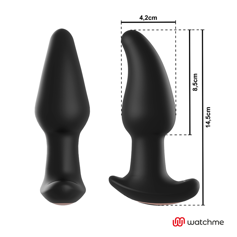 ANBIGUO™ - WATCHME REMOTE CONTROL ANAL PLUG VIBRATOR WITH ROTATION OF AMADEUS PEARLS