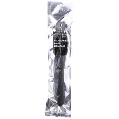 ALL BLACK BEADED SILICONE ANAL DOUCHE 27CM