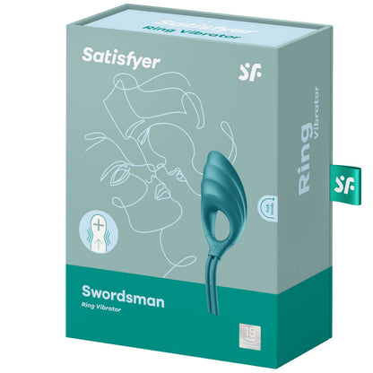 SATISFYER SWORDSMAN RING VIBRATOR - GREEN