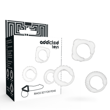 ADDICTED TOYS C-RING SET CLEAR