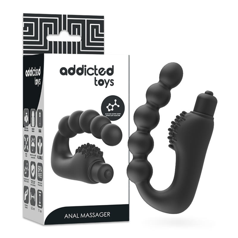 ADDICTED TOYS ANAL MASSAGER PROSTATIC WITH VIBRATION