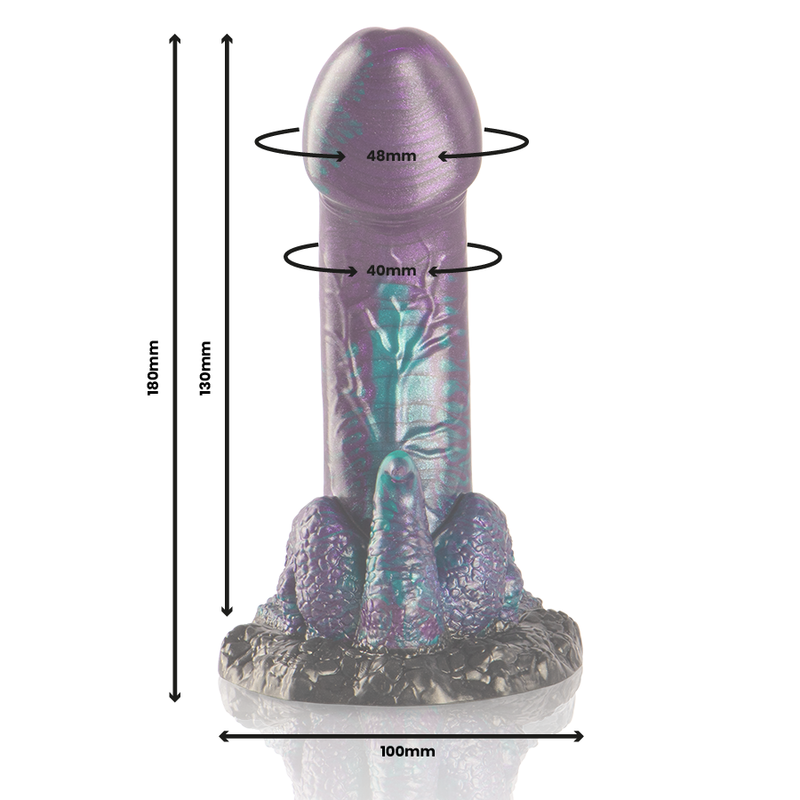 EPIC - BASILISK DILDO DOUBLE SCALY PLEASURE SMALL SIZE