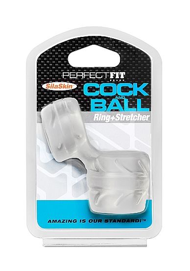 PERFECT FIT SILASKIN COCK & BALL TRANSPARENT