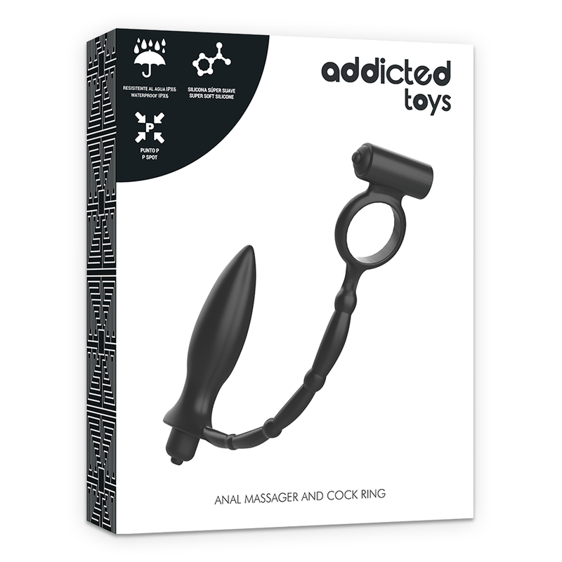 ADDICTED TOYS ANAL PLUG WITH VIBRATORY RING